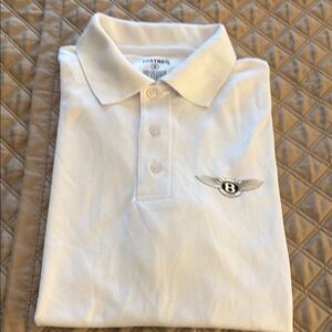 Fastred Bentley Motors White Short Sleeve Woman’s Polo Shirt.  Size Small.